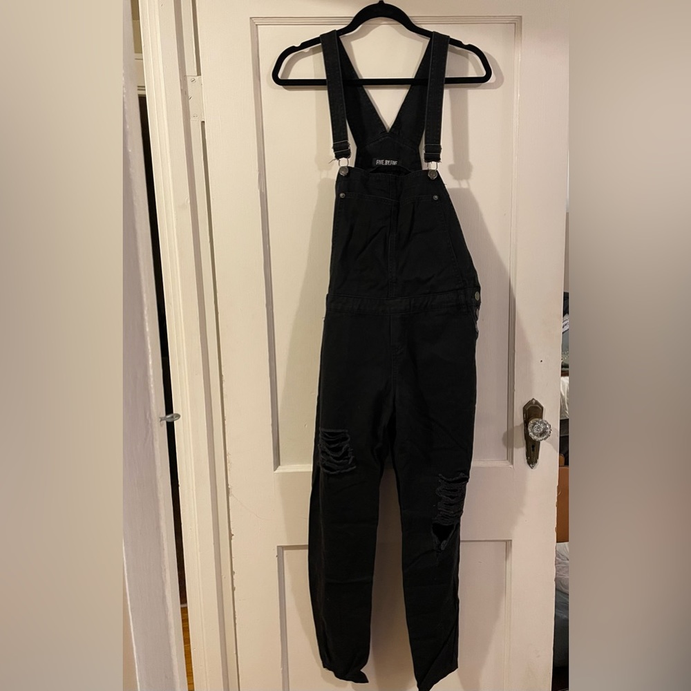 Black Jean Overalls